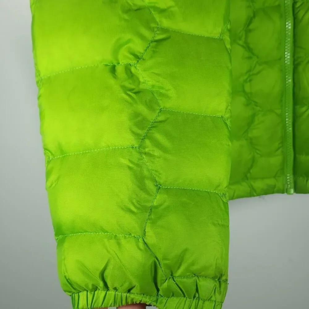 MARMOT Girls Ama Dablam XL Green 700 fill Down FullZip Hooded Puffer Jacket